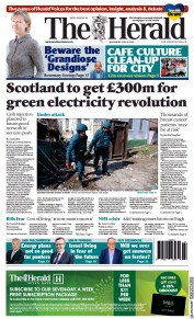 The Herald () Newspaper Front Page for 6 April 2022