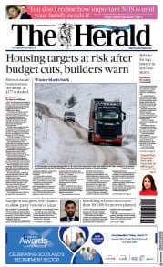 The Herald () Newspaper Front Page for 7 March 2023