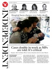 The Independent () Newspaper Front Page for 10 October 2020