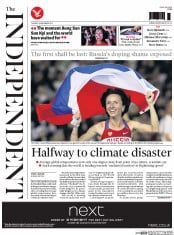 The Independent () Newspaper Front Page for 10 November 2015