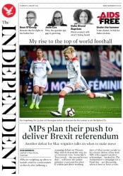 The Independent () Newspaper Front Page for 10 January 2019