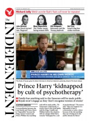 The Independent () Newspaper Front Page for 10 January 2023