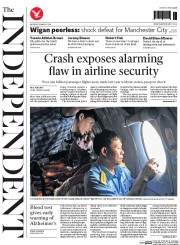 The Independent () Newspaper Front Page for 10 March 2014