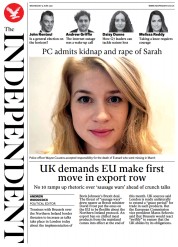 The Independent () Newspaper Front Page for 10 June 2021