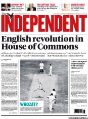 The Independent () Newspaper Front Page for 10 July 2013