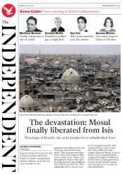 The Independent () Newspaper Front Page for 10 July 2017