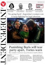 The Independent () Newspaper Front Page for 10 August 2018