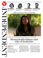 The Independent () Newspaper Front Page for 10 August 2020