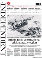 The Independent () Newspaper Front Page for 10 September 2014