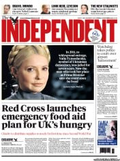 The Independent () Newspaper Front Page for 11 October 2013