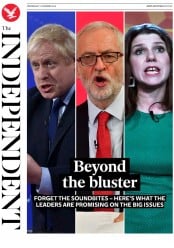 The Independent () Newspaper Front Page for 11 December 2019