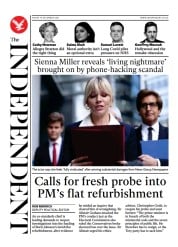 The Independent () Newspaper Front Page for 11 December 2021