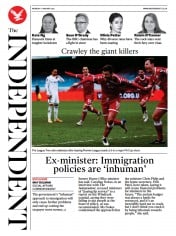 The Independent () Newspaper Front Page for 11 January 2021