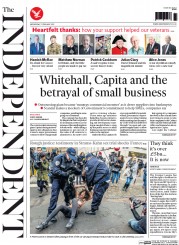 The Independent () Newspaper Front Page for 11 February 2015