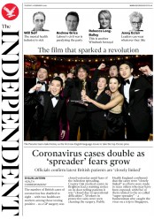 The Independent () Newspaper Front Page for 11 February 2020