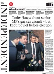 The Independent () Newspaper Front Page for 11 March 2014