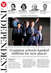 The Independent () Newspaper Front Page for 11 May 2018
