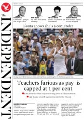 The Independent () Newspaper Front Page for 11 July 2017