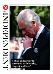 The Independent () Newspaper Front Page for 11 September 2022