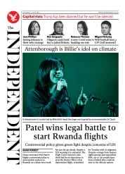 The Independent () Newspaper Front Page for 12 June 2022