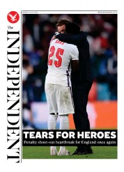 The Independent () Newspaper Front Page for 12 July 2021