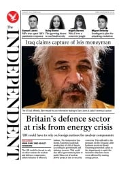 The Independent () Newspaper Front Page for 13 October 2021