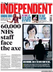 The Independent () Newspaper Front Page for 13 November 2012