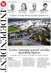 The Independent () Newspaper Front Page for 13 November 2019
