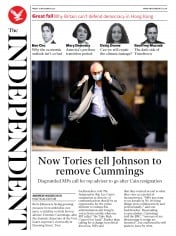 The Independent () Newspaper Front Page for 13 November 2020