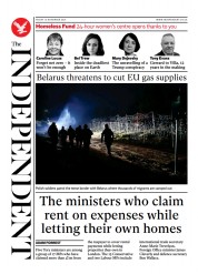 The Independent () Newspaper Front Page for 13 November 2021