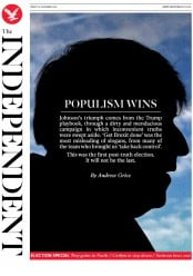 The Independent () Newspaper Front Page for 13 December 2019