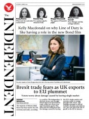 The Independent () Newspaper Front Page for 13 March 2021
