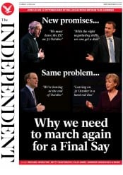 The Independent () Newspaper Front Page for 13 June 2019