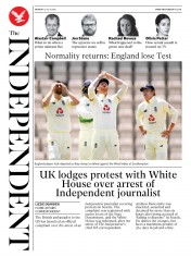 The Independent () Newspaper Front Page for 13 July 2020