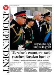 The Independent () Newspaper Front Page for 13 September 2022