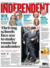 The Independent () Newspaper Front Page for 14 November 2012