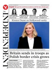 The Independent () Newspaper Front Page for 14 November 2021
