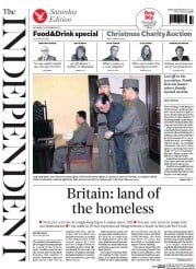 The Independent () Newspaper Front Page for 14 December 2013