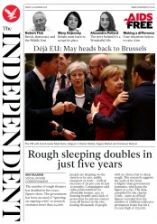 The Independent () Newspaper Front Page for 14 December 2018