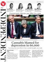 The Independent () Newspaper Front Page for 14 February 2019