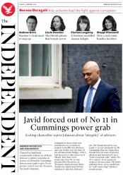 The Independent () Newspaper Front Page for 14 February 2020