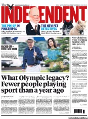 The Independent () Newspaper Front Page for 14 June 2013