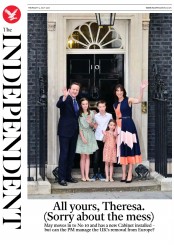 The Independent () Newspaper Front Page for 14 July 2016
