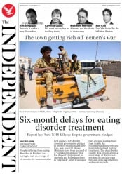 The Independent () Newspaper Front Page for 15 November 2017