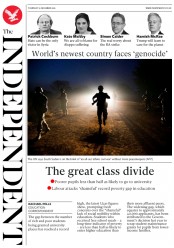 The Independent () Newspaper Front Page for 15 December 2016