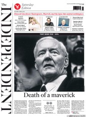 The Independent () Newspaper Front Page for 15 March 2014