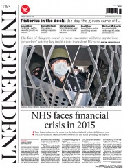 The Independent () Newspaper Front Page for 15 April 2014