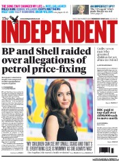The Independent () Newspaper Front Page for 15 May 2013