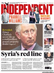 The Independent () Newspaper Front Page for 15 June 2013