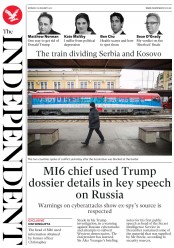 The Independent () Newspaper Front Page for 16 January 2017